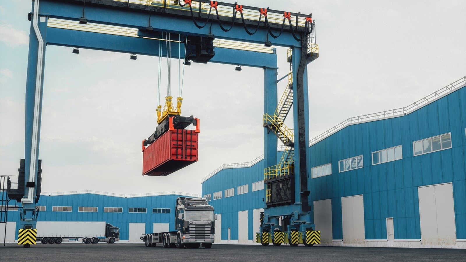 US warehousing and powered industrial trucks environment, illustrating the pedestrian-vehicle interaction risk addressed by OSHA enforcement and active vision safety systems